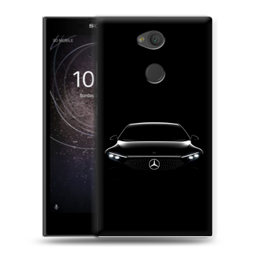 Пластиковый чехол на Sony Xperia L2 с принтом Mercedes Мерседес