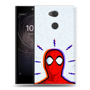 Пластиковый чехол на Sony Xperia L2 с принтом Spiderman Человек паук Пластиковый чехол на Sony Xperia L2 с принтом Spiderman Человек паук