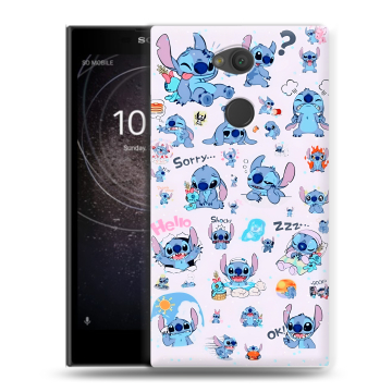 Пластиковый чехол на Sony Xperia L2 с принтом Лило и Стич