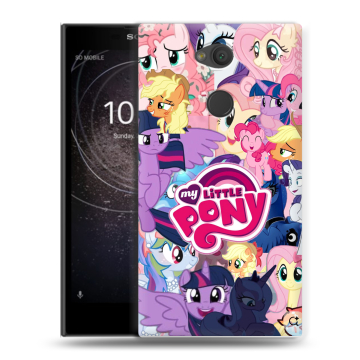 Пластиковый чехол на Sony Xperia L2 с принтом My little pony Дружба чудо Пластиковый чехол на Sony Xperia L2 с принтом My little pony Дружба чудо