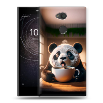 Пластиковый чехол на Sony Xperia L2 с принтом смешная панда Пластиковый чехол на Sony Xperia L2 с принтом смешная панда