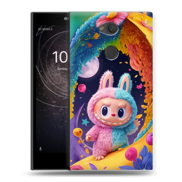 Пластиковый чехол на Sony Xperia L2 с принтом Labubu Лабубу Пластиковый чехол на Sony Xperia L2 с принтом Labubu Лабубу