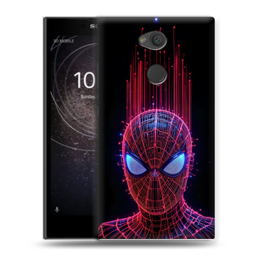 Пластиковый чехол на Sony Xperia L2 с принтом Spiderman Человек паук Пластиковый чехол на Sony Xperia L2 с принтом Spiderman Человек паук