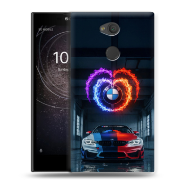 Пластиковый чехол на Sony Xperia L2 с принтом BMW БМВ Пластиковый чехол на Sony Xperia L2 с принтом BMW БМВ