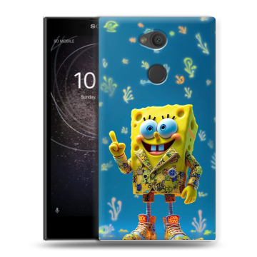Пластиковый чехол на Sony Xperia L2 с принтом Спанч боб Спанчбоб Пластиковый чехол на Sony Xperia L2 с принтом Спанч боб Спанчбоб