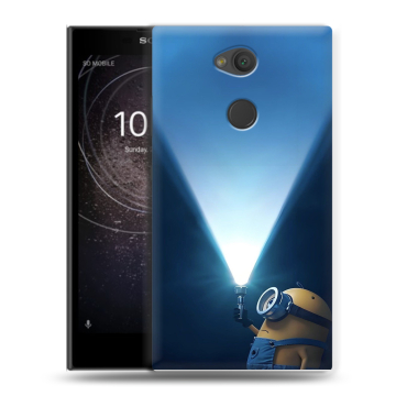 Пластиковый чехол на Sony Xperia L2 с принтом Миньоны