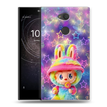 Пластиковый чехол на Sony Xperia L2 с принтом Labubu Лабубу