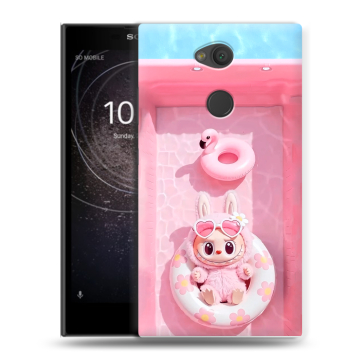 Пластиковый чехол на Sony Xperia L2 с принтом Labubu Лабубу