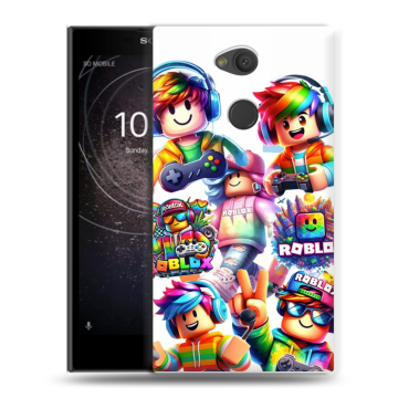 Пластиковый чехол на Sony Xperia L2 с принтом Roblox Роблокс Пластиковый чехол на Sony Xperia L2 с принтом Roblox Роблокс