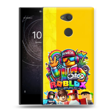 Пластиковый чехол на Sony Xperia L2 с принтом Roblox Роблокс