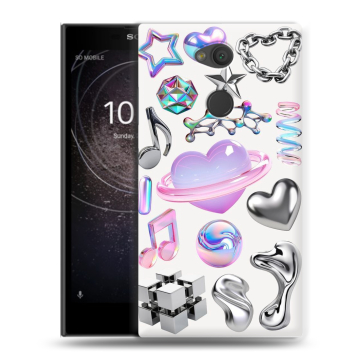 Пластиковый чехол на Sony Xperia L2 с принтом Y2K Пластиковый чехол на Sony Xperia L2 с принтом Y2K