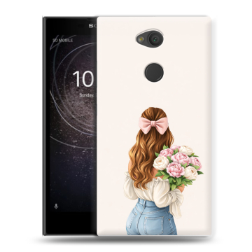 Пластиковый чехол на Sony Xperia L2 с принтом женский Пластиковый чехол на Sony Xperia L2 с принтом женский