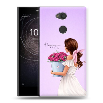 Пластиковый чехол на Sony Xperia L2 с принтом женский Пластиковый чехол на Sony Xperia L2 с принтом женский