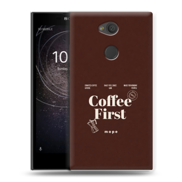 Пластиковый чехол на Sony Xperia L2 с принтом женский Пластиковый чехол на Sony Xperia L2 с принтом женский