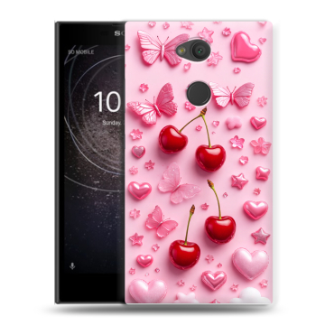 Пластиковый чехол на Sony Xperia L2 с принтом для девочек