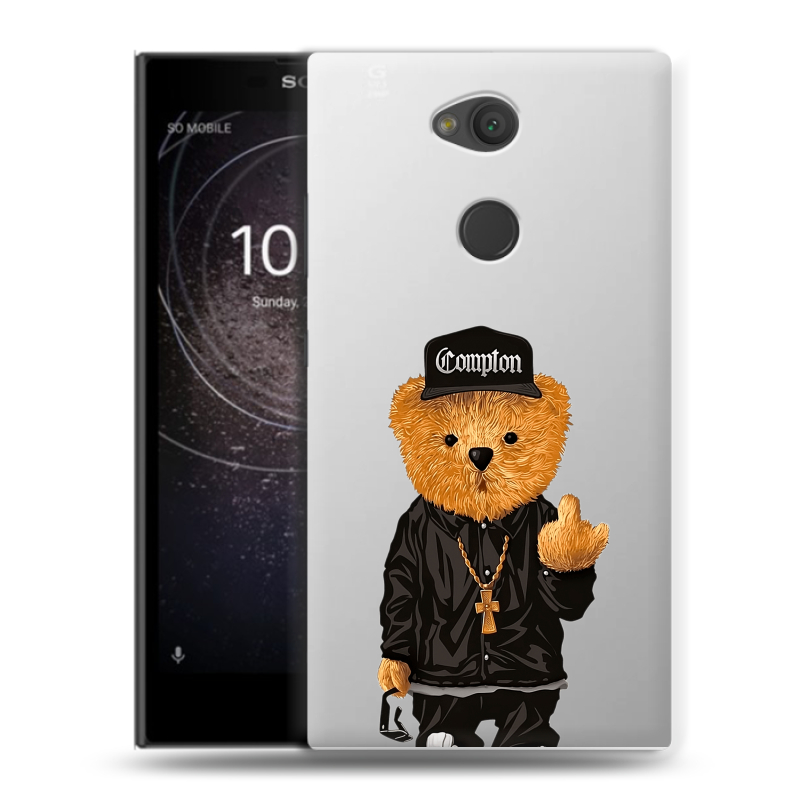 Пластиковый чехол на Sony Xperia L2 с принтом Мишка Пластиковый чехол на Sony Xperia L2 с принтом Мишка