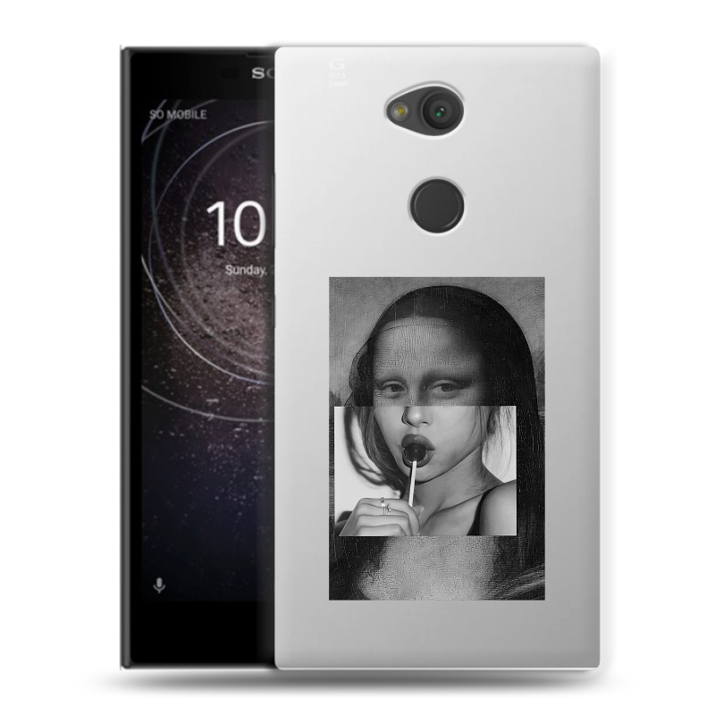 Пластиковый чехол на Sony Xperia L2 с принтом Мона Лиза Пластиковый чехол на Sony Xperia L2 с принтом Мона Лиза