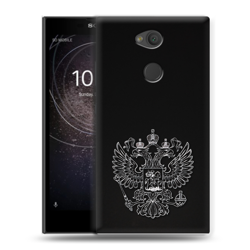 Пластиковый чехол на Sony Xperia L2 с принтом Герб России Пластиковый чехол на Sony Xperia L2 с принтом Герб России