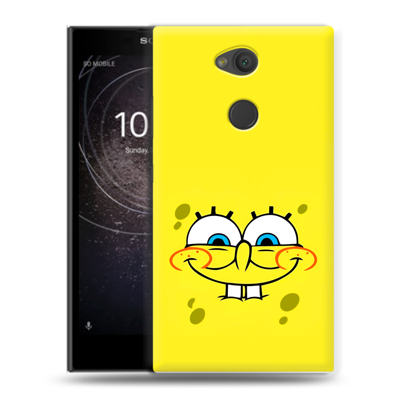 Пластиковый чехол на Sony Xperia L2 с принтом спанчбоб спанч боб Пластиковый чехол на Sony Xperia L2 с принтом спанчбоб спанч боб