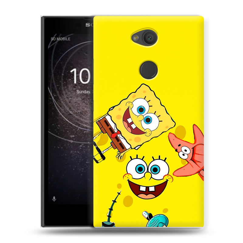 Пластиковый чехол на Sony Xperia L2 с принтом Спанч боб Спанчбоб Пластиковый чехол на Sony Xperia L2 с принтом Спанч боб Спанчбоб