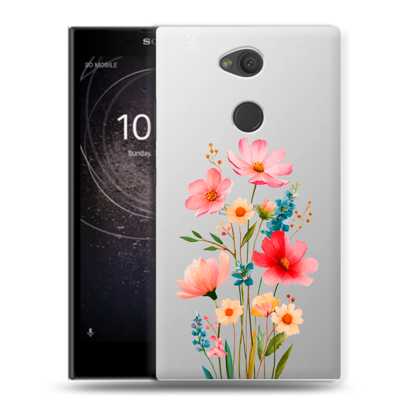 Пластиковый чехол на Sony Xperia L2 с принтом Цветы Пластиковый чехол на Sony Xperia L2 с принтом Цветы