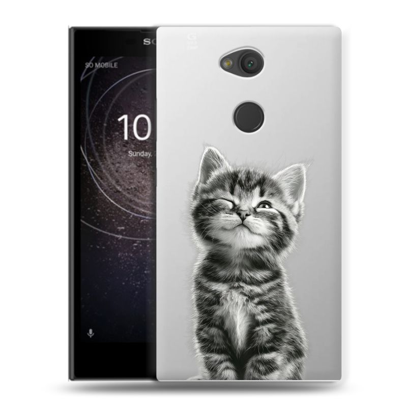 Пластиковый чехол на Sony Xperia L2 с принтом Котенок Пластиковый чехол на Sony Xperia L2 с принтом Котенок