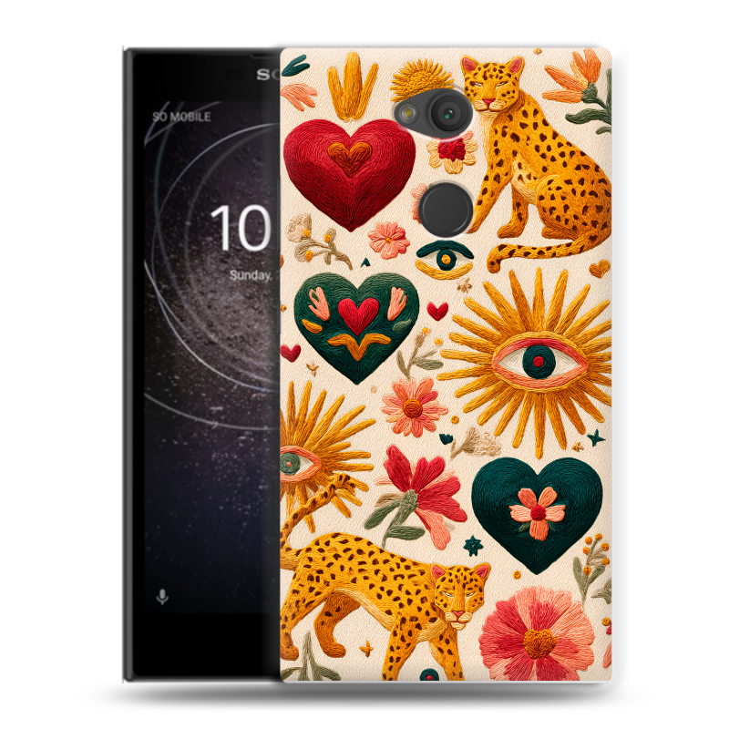 Пластиковый чехол на Sony Xperia L2 с принтом Модный принт Пластиковый чехол на Sony Xperia L2 с принтом Модный принт