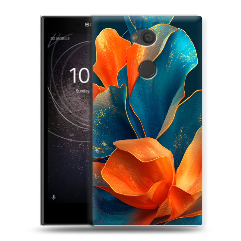 Пластиковый чехол на Sony Xperia L2 с принтом Цветы Пластиковый чехол на Sony Xperia L2 с принтом Цветы