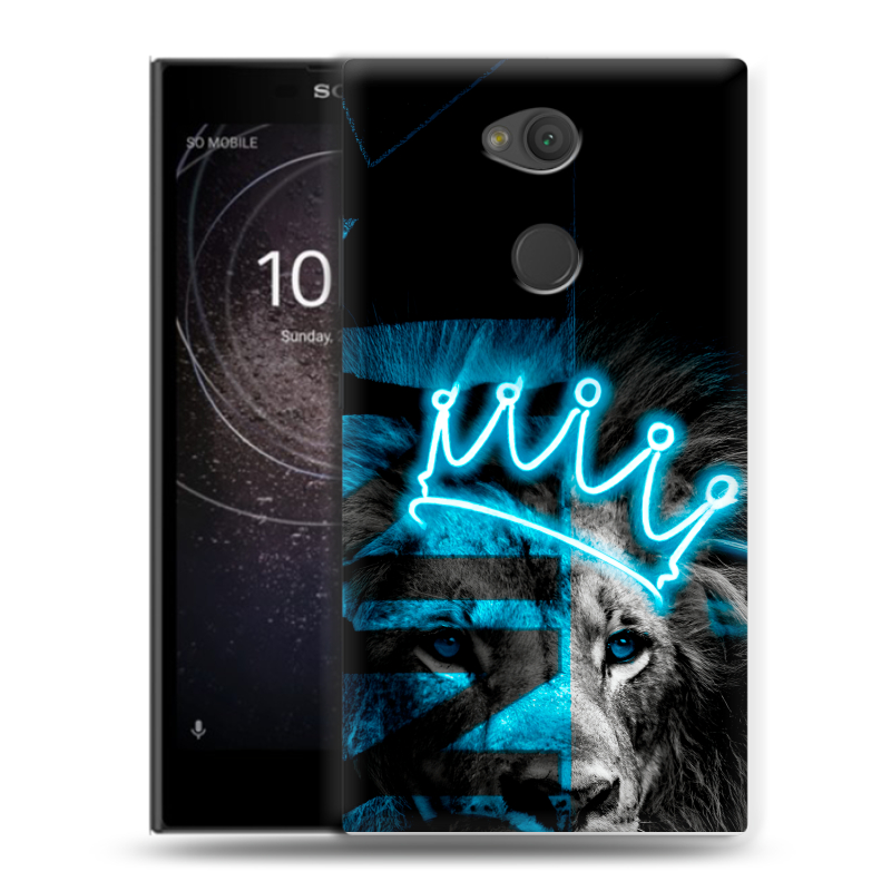 Пластиковый чехол на Sony Xperia L2 с принтом Король лев Пластиковый чехол на Sony Xperia L2 с принтом Король лев