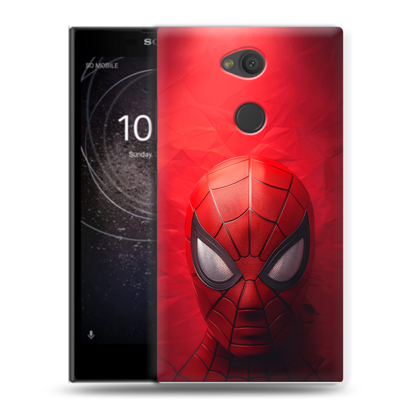 Пластиковый чехол на Sony Xperia L2 с принтом Spiderman Человек паук Пластиковый чехол на Sony Xperia L2 с принтом Spiderman Человек паук
