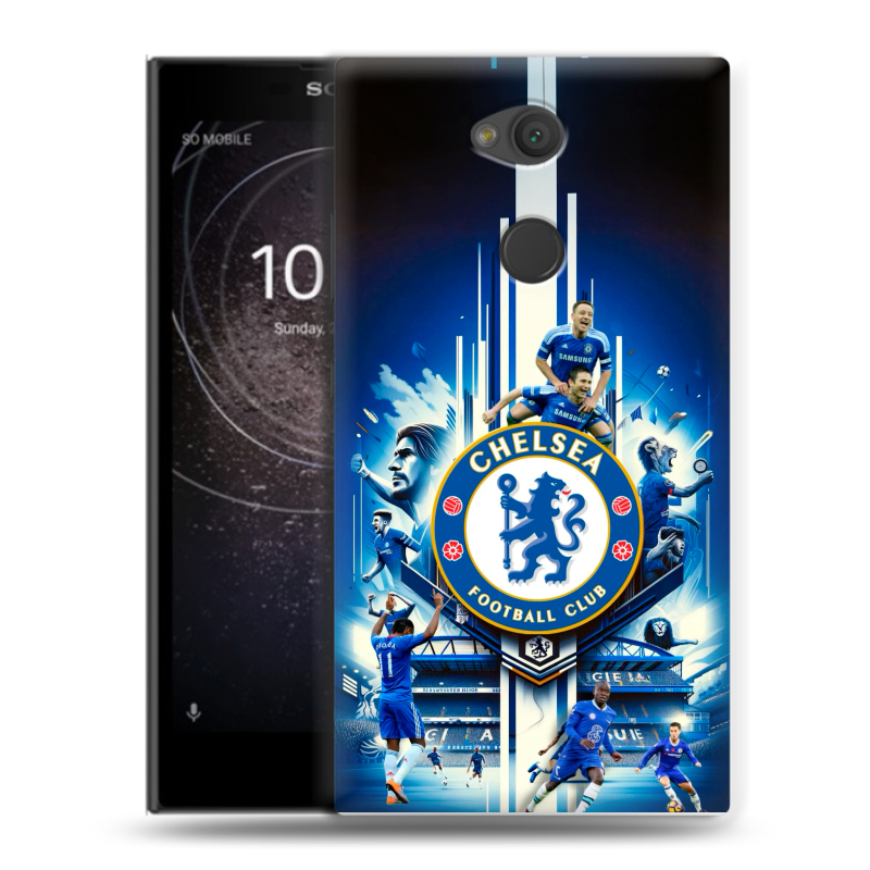 Пластиковый чехол на Sony Xperia L2 с принтом Chelsea Челси Пластиковый чехол на Sony Xperia L2 с принтом Chelsea Челси
