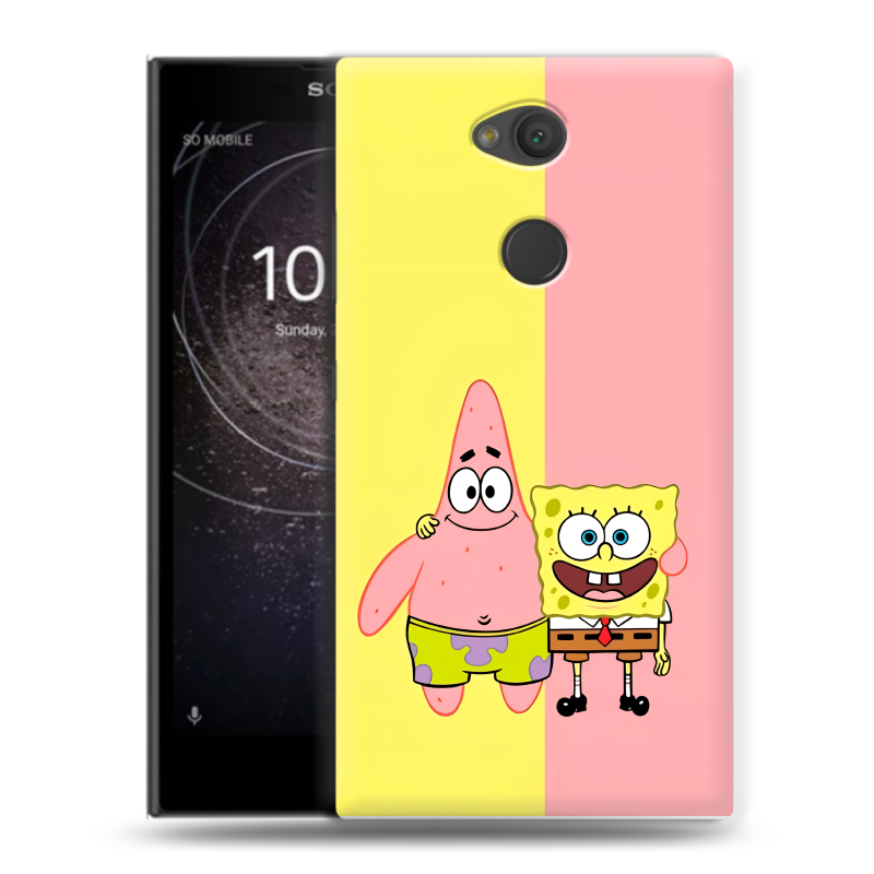 Пластиковый чехол на Sony Xperia L2 с принтом Спанч боб Спанчбоб Пластиковый чехол на Sony Xperia L2 с принтом Спанч боб Спанчбоб