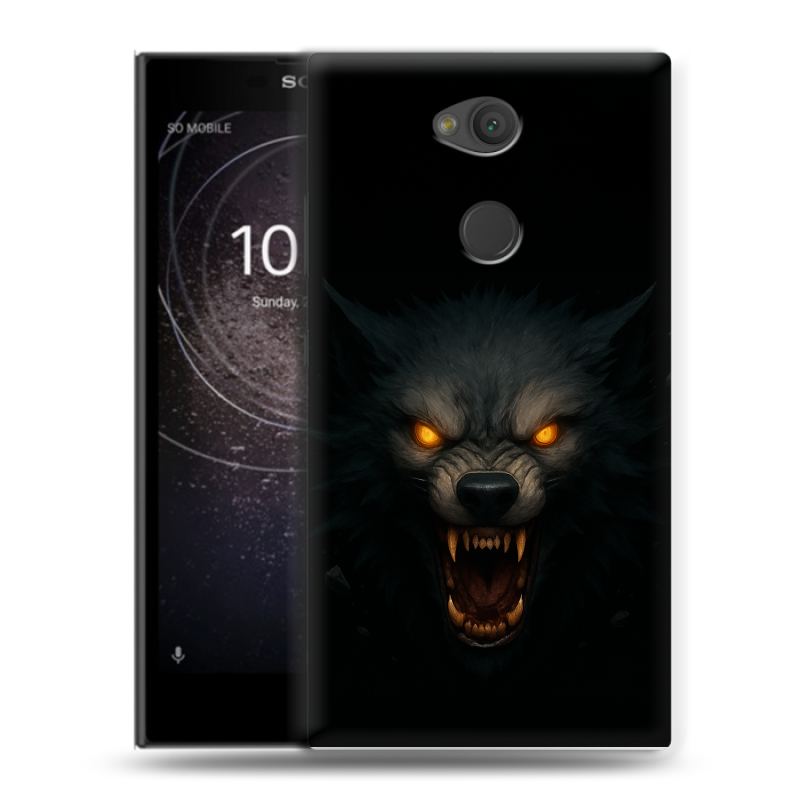 Пластиковый чехол на Sony Xperia L2 с принтом Волк Пластиковый чехол на Sony Xperia L2 с принтом Волк