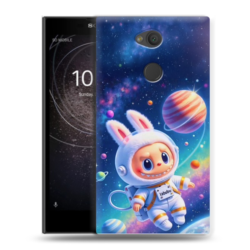 Пластиковый чехол на Sony Xperia L2 с принтом Labubu Лабубу Пластиковый чехол на Sony Xperia L2 с принтом Labubu Лабубу