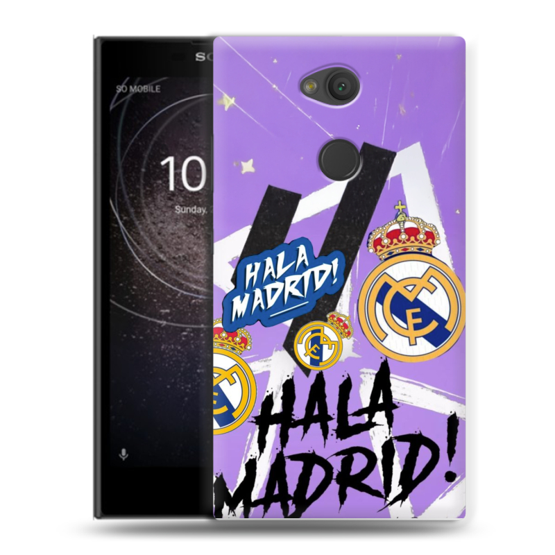 Пластиковый чехол на Sony Xperia L2 с принтом Real Madrid Реал Мадрид Пластиковый чехол на Sony Xperia L2 с принтом Real Madrid Реал Мадрид