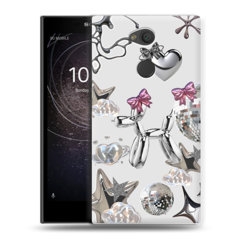 Пластиковый чехол на Sony Xperia L2 с принтом Y2K Пластиковый чехол на Sony Xperia L2 с принтом Y2K