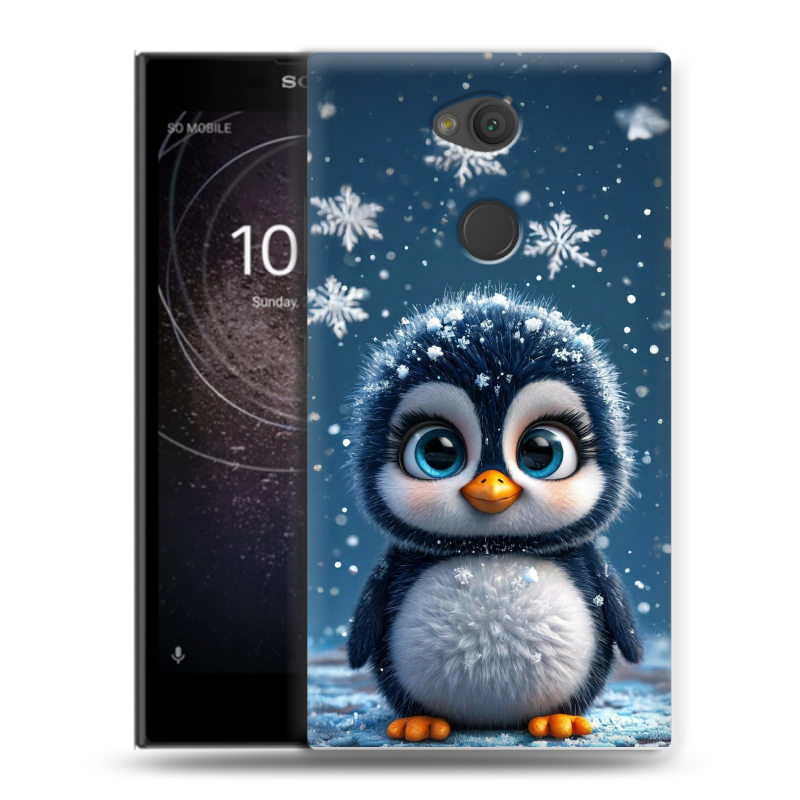 Пластиковый чехол на Sony Xperia L2 с принтом Новый год Пластиковый чехол на Sony Xperia L2 с принтом Новый год