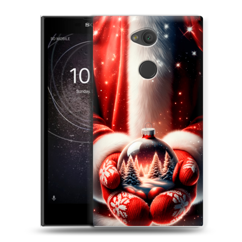 Пластиковый чехол на Sony Xperia L2 с принтом Новый год Пластиковый чехол на Sony Xperia L2 с принтом Новый год