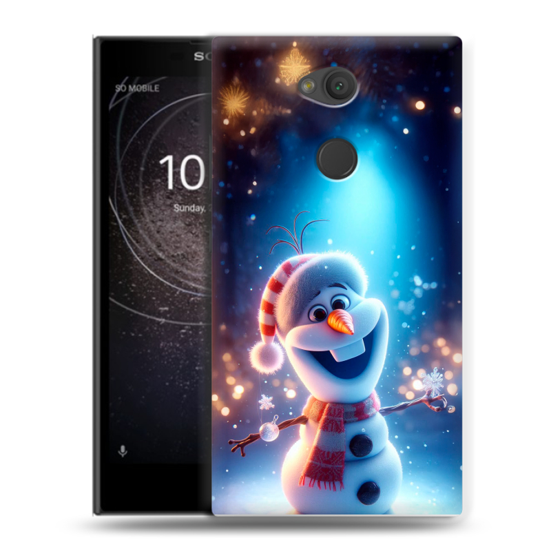 Пластиковый чехол на Sony Xperia L2 с принтом Новый год Пластиковый чехол на Sony Xperia L2 с принтом Новый год