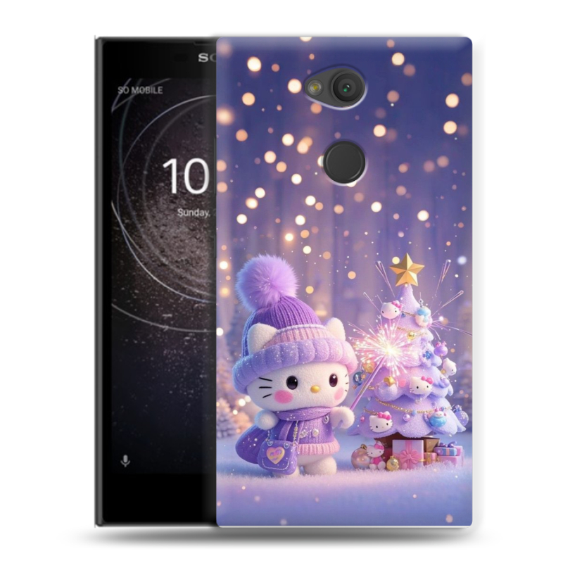Пластиковый чехол на Sony Xperia L2 с принтом Новый год Пластиковый чехол на Sony Xperia L2 с принтом Новый год