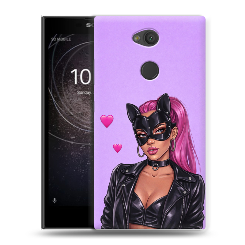 Пластиковый чехол на Sony Xperia L2 с принтом женский Пластиковый чехол на Sony Xperia L2 с принтом женский