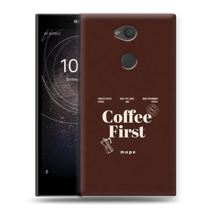Пластиковый чехол на Sony Xperia L2 с принтом женский Пластиковый чехол на Sony Xperia L2 с принтом женский