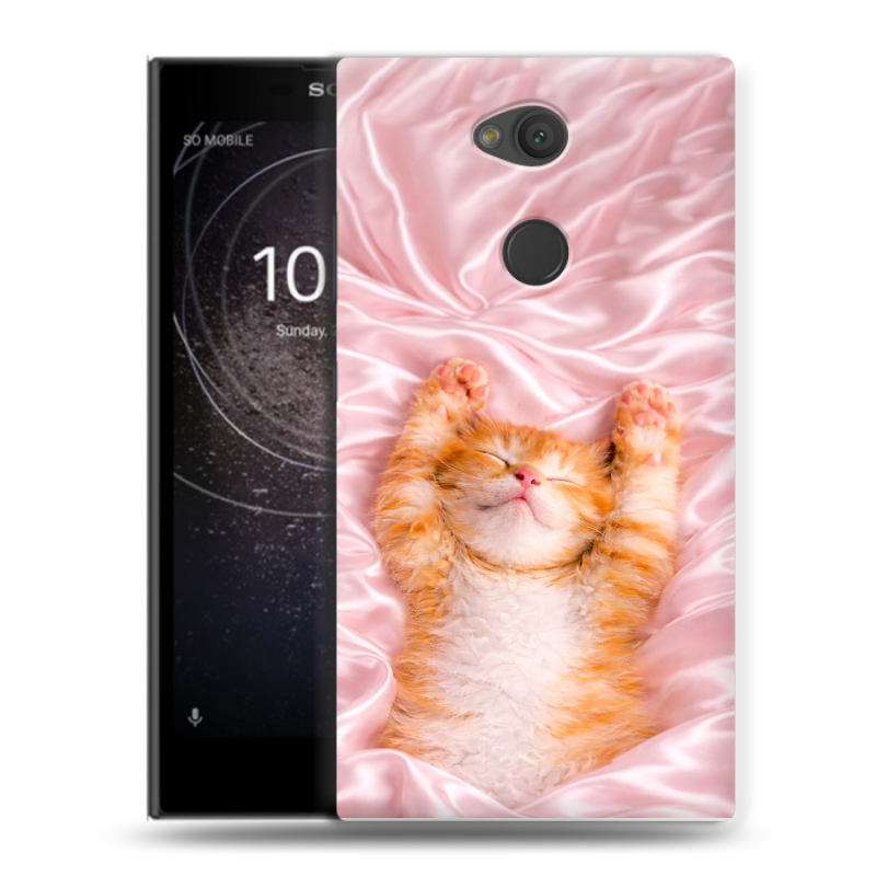 Пластиковый чехол на Sony Xperia L2 с принтом женский Пластиковый чехол на Sony Xperia L2 с принтом женский