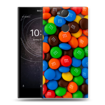 Силиконовый противоударный чехол на Sony Xperia XA2 с принтом Конфеты Силиконовый противоударный чехол на Sony Xperia XA2 с принтом Конфеты