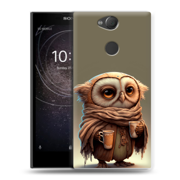 Силиконовый противоударный чехол на Sony Xperia XA2 с принтом Сова Силиконовый противоударный чехол на Sony Xperia XA2 с принтом Сова