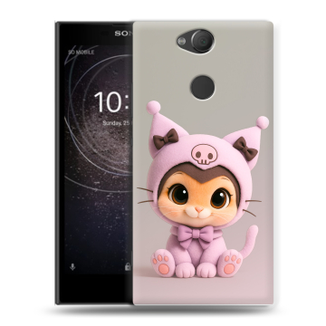 Силиконовый противоударный чехол на Sony Xperia XA2 с принтом Куроми Kuromi Силиконовый противоударный чехол на Sony Xperia XA2 с принтом Куроми Kuromi