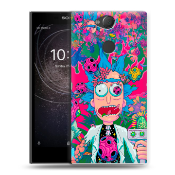 Силиконовый противоударный чехол на Sony Xperia XA2 с принтом Рик и Морти Rick Morty Силиконовый противоударный чехол на Sony Xperia XA2 с принтом Рик и Морти Rick Morty