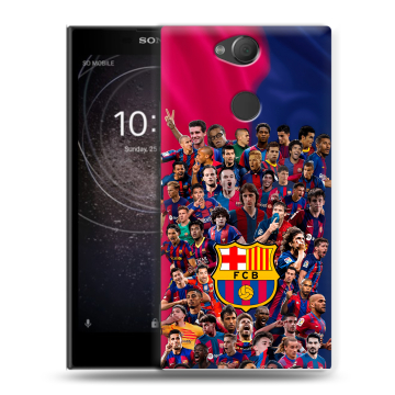 Силиконовый противоударный чехол на Sony Xperia XA2 с принтом Барселона Barcelona Силиконовый противоударный чехол на Sony Xperia XA2 с принтом Барселона Barcelona