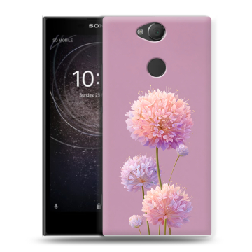 Силиконовый противоударный чехол на Sony Xperia XA2 с принтом Цветы Силиконовый противоударный чехол на Sony Xperia XA2 с принтом Цветы