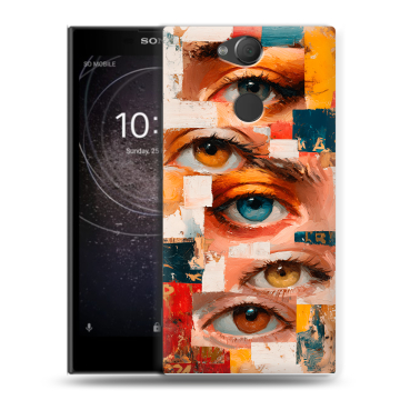 Силиконовый противоударный чехол на Sony Xperia XA2 с принтом Модный принт